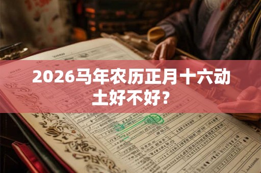 2026马年农历正月十六动土好不好？