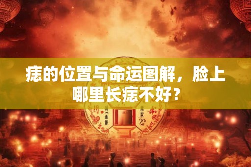 痣的位置与命运图解，脸上哪里长痣不好？