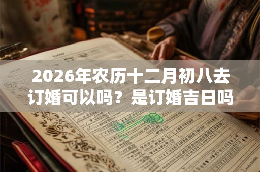 2026年农历十二月初八去订婚可以吗？是订婚吉日吗？