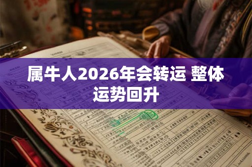 属牛人2026年会转运 整体运势回升