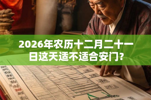2026年农历十二月二十一日这天适不适合安门？