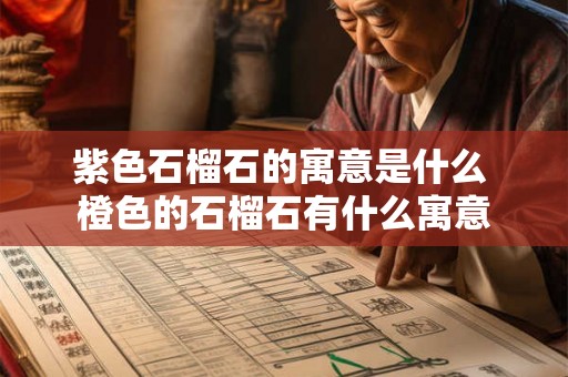 紫色石榴石的寓意是什么 橙色的石榴石有什么寓意