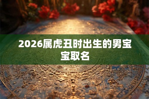 2026属虎丑时出生的男宝宝取名