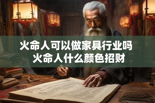 火命人可以做家具行业吗  火命人什么颜色招财