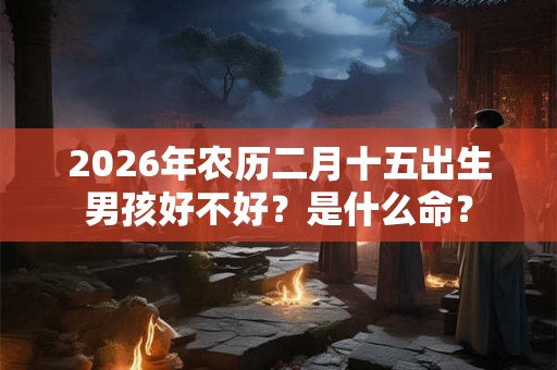 2026年农历二月十五出生男孩好不好?是什么命? 2026年农历二月十五出生男孩好不好?是什么命?