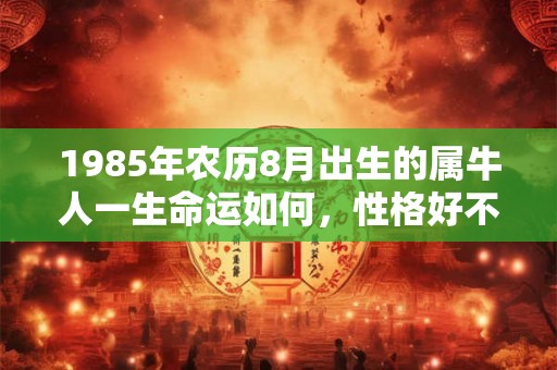 1985年农历8月出生的属牛人一生命运如何，性格好不好？