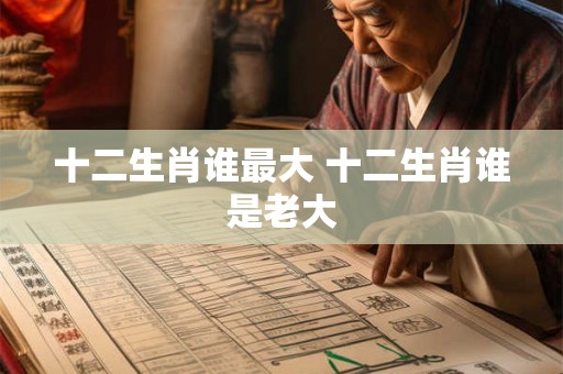 十二生肖谁最大 十二生肖谁是老大 十二生肖谁最大 十二生肖谁是老大