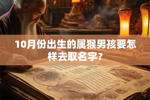 10月份出生的属猴男孩要怎样去取名字？