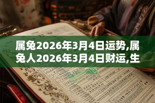 属兔2026年3月4日运势,属兔人2026年3月4日财运,生肖兔2026年3月4日运势 属兔2026年3月4日运势,属兔人2026年3月4日财运,生肖兔2026年3月4日运势