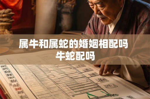 属牛和属蛇的婚姻相配吗 牛蛇配吗