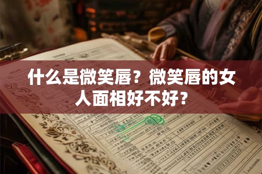 什么是微笑唇？微笑唇的女人面相好不好？