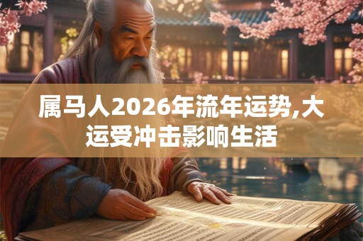 属马人2026年流年运势,大运受冲击影响生活