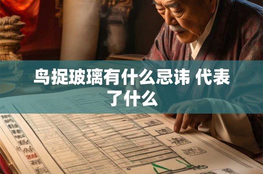 鸟捉玻璃有什么忌讳 代表了什么