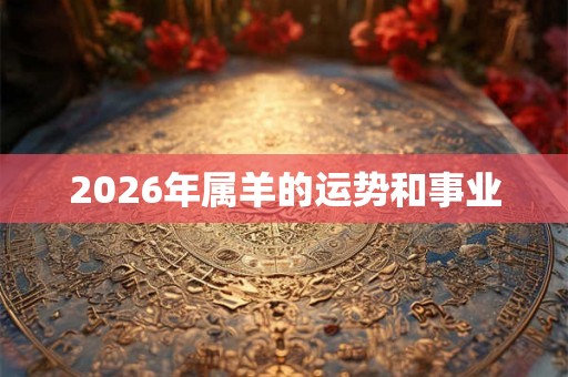 2026年属羊的运势和事业