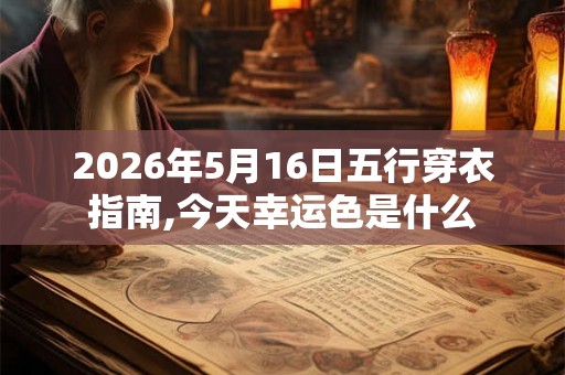 2026年5月16日五行穿衣指南,今天幸运色是什么