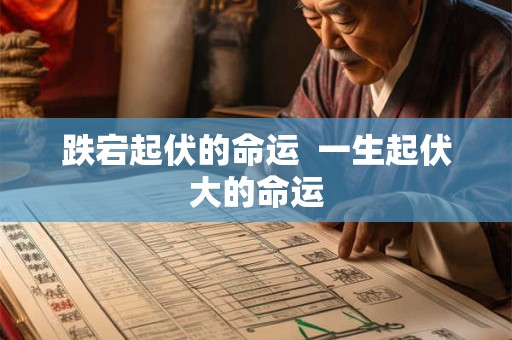 跌宕起伏的命运 一生起伏大的命运 跌宕起伏的命运 一生起伏大的命运