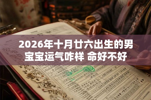 2026年十月廿六出生的男宝宝运气咋样 命好不好