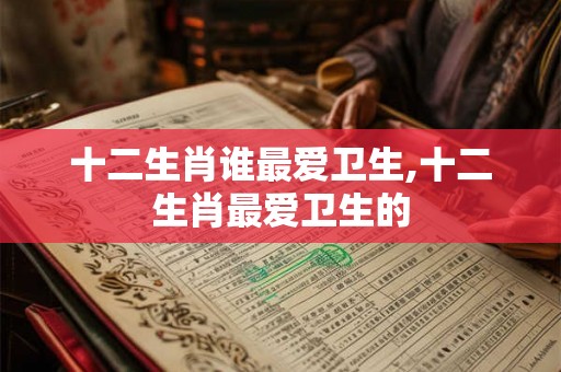 十二生肖谁最爱卫生,十二生肖最爱卫生的