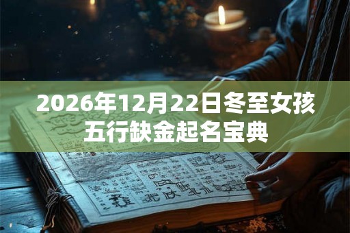 2026年12月22日冬至女孩五行缺金起名宝典