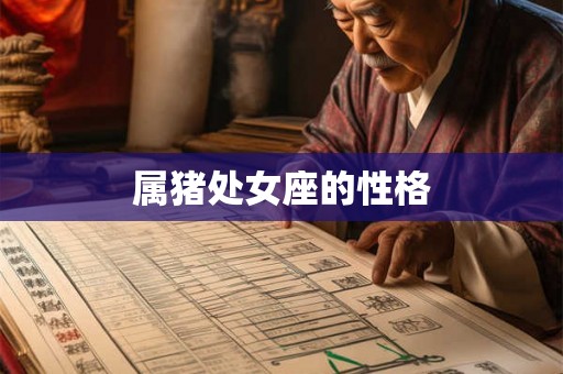 属猪处女座的性格