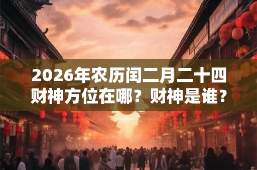 2026年农历闰二月二十四财神方位在哪?财神是谁? 2026年农历闰二月二十四财神方位在哪?财神是谁?