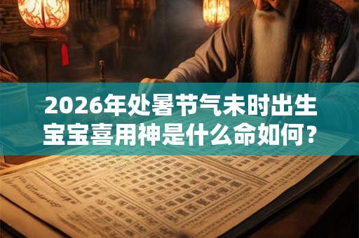 2026年处暑节气未时出生宝宝喜用神是什么命如何？