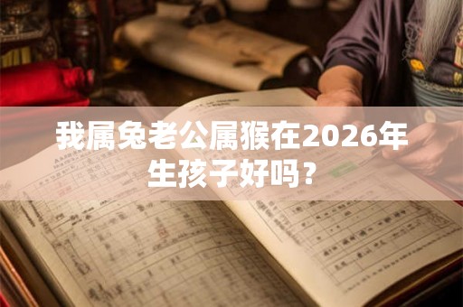 我属兔老公属猴在2026年生孩子好吗？