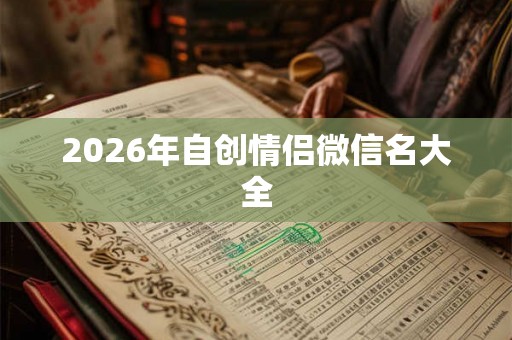 2026年自创情侣微信名大全
