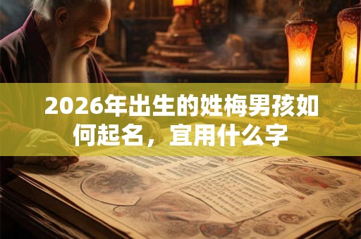 2026年出生的姓梅男孩如何起名,宜用什么字 2026年出生的姓梅男孩如何起名,宜用什么字