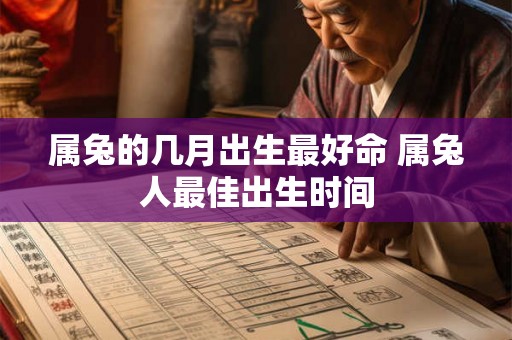 属兔的几月出生最好命 属兔人最佳出生时间