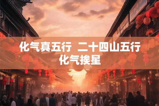 化气真五行  二十四山五行化气挨星