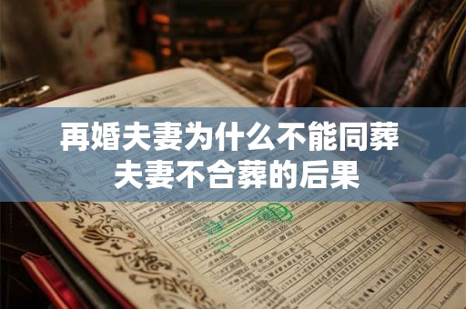 再婚夫妻为什么不能同葬  夫妻不合葬的后果