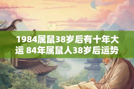 1984属鼠38岁后有十年大运 84年属鼠人38岁后运势表现 1984属鼠38岁后有十年大运 84年属鼠人38岁后运势表现