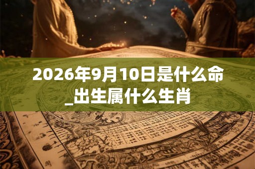 2026年9月10日是什么命_出生属什么生肖