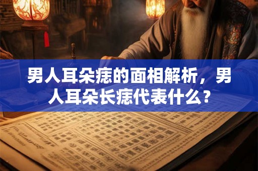 男人耳朵痣的面相解析,男人耳朵长痣代表什么? 男人耳朵痣的面相解析,男人耳朵长痣代表什么?