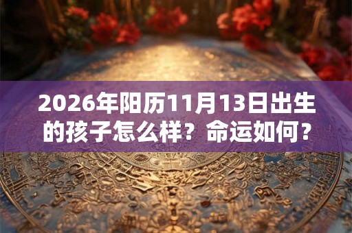 2026年阳历11月13日出生的孩子怎么样？命运如何？