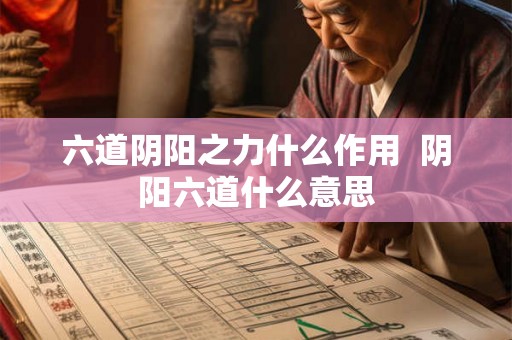 六道阴阳之力什么作用  阴阳六道什么意思