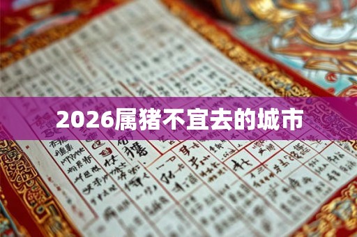 2026属猪不宜去的城市 2026属猪不宜去的城市