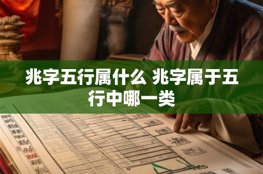 兆字五行属什么 兆字属于五行中哪一类