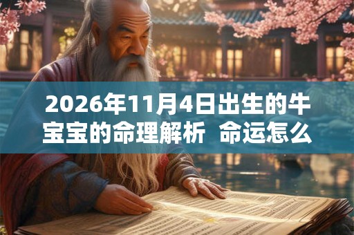 2026年11月4日出生的牛宝宝的命理解析  命运怎么样