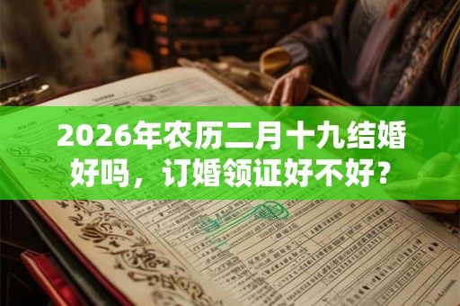 2026年农历二月十九结婚好吗，订婚领证好不好？