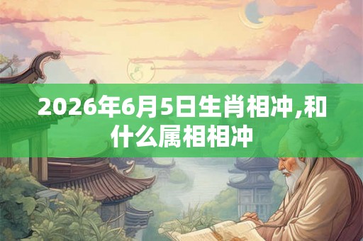 2026年6月5日生肖相冲,和什么属相相冲