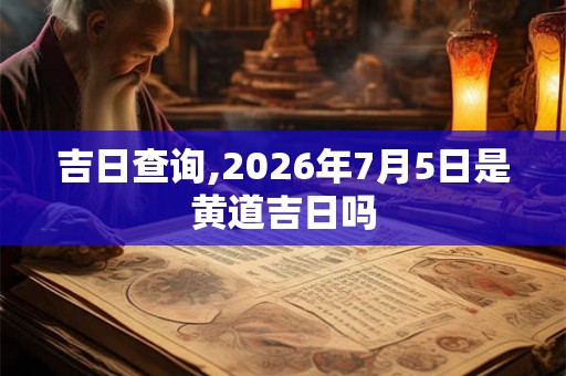 吉日查询,2026年7月5日是黄道吉日吗 吉日查询,2026年7月5日是黄道吉日吗