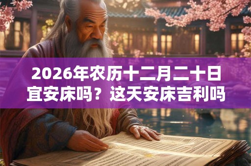 2026年农历十二月二十日宜安床吗？这天安床吉利吗？
