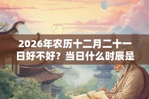 2026年农历十二月二十一日好不好?当日什么时辰是吉日? 2026年农历十二月二十一日好不好?当日什么时辰是吉日?