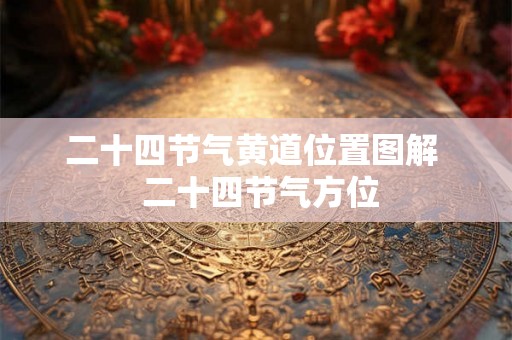 二十四节气黄道位置图解  二十四节气方位