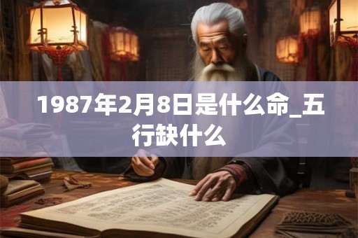 1987年2月8日是什么命_五行缺什么