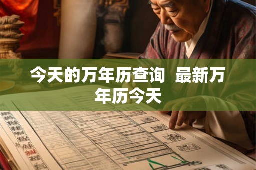 今天的万年历查询  最新万年历今天