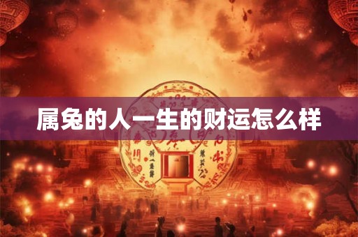 属兔的人一生的财运怎么样
