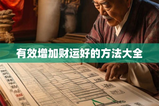 有效增加财运好的方法大全 有效增加财运好的方法大全